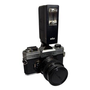 Fujica Camera ST801 Film 35mm With Fujinon Lens & Braun Flash